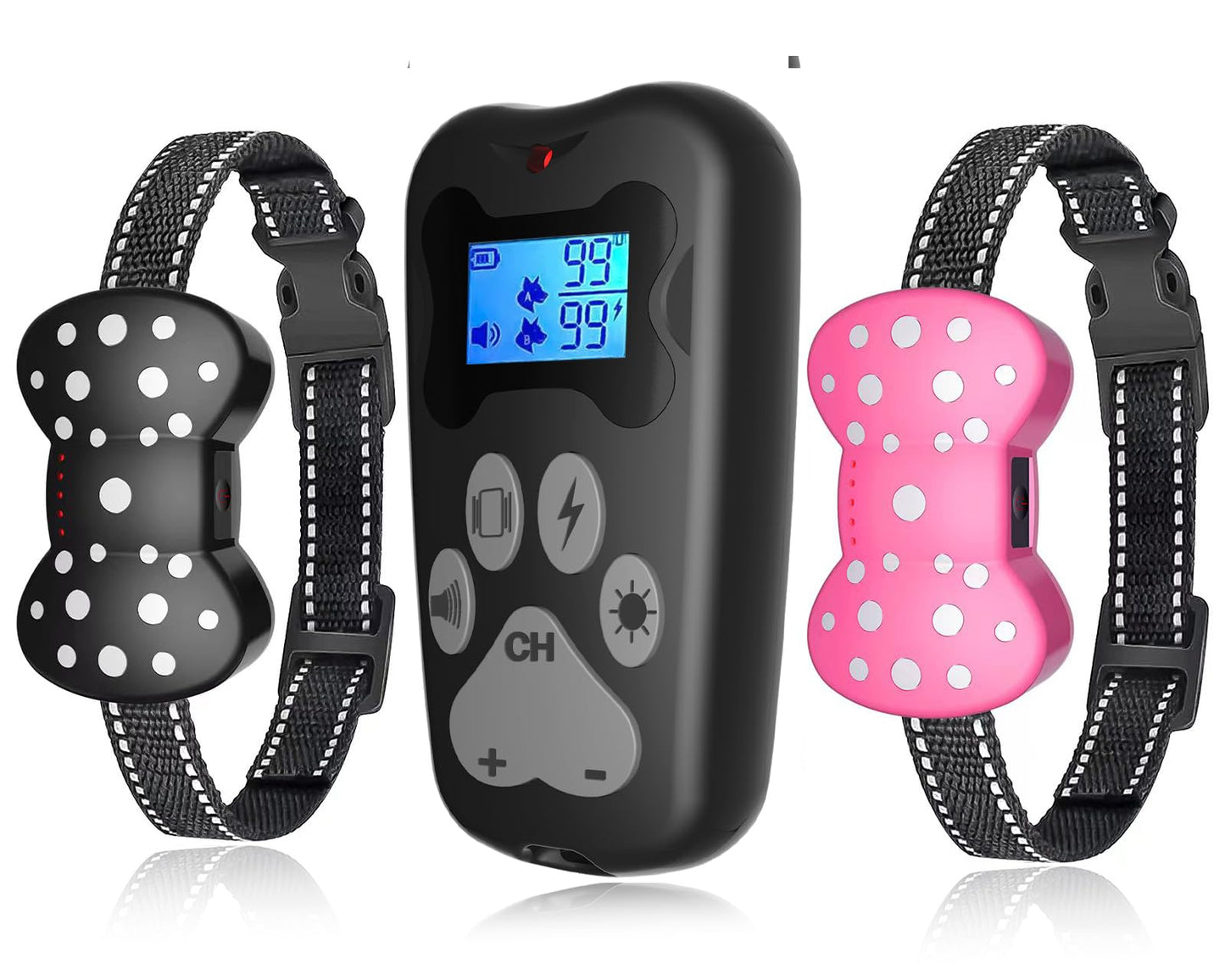Shock Collar for 2 Dogs — Rechargeable Dog Training Collar with 3000Ft Remote