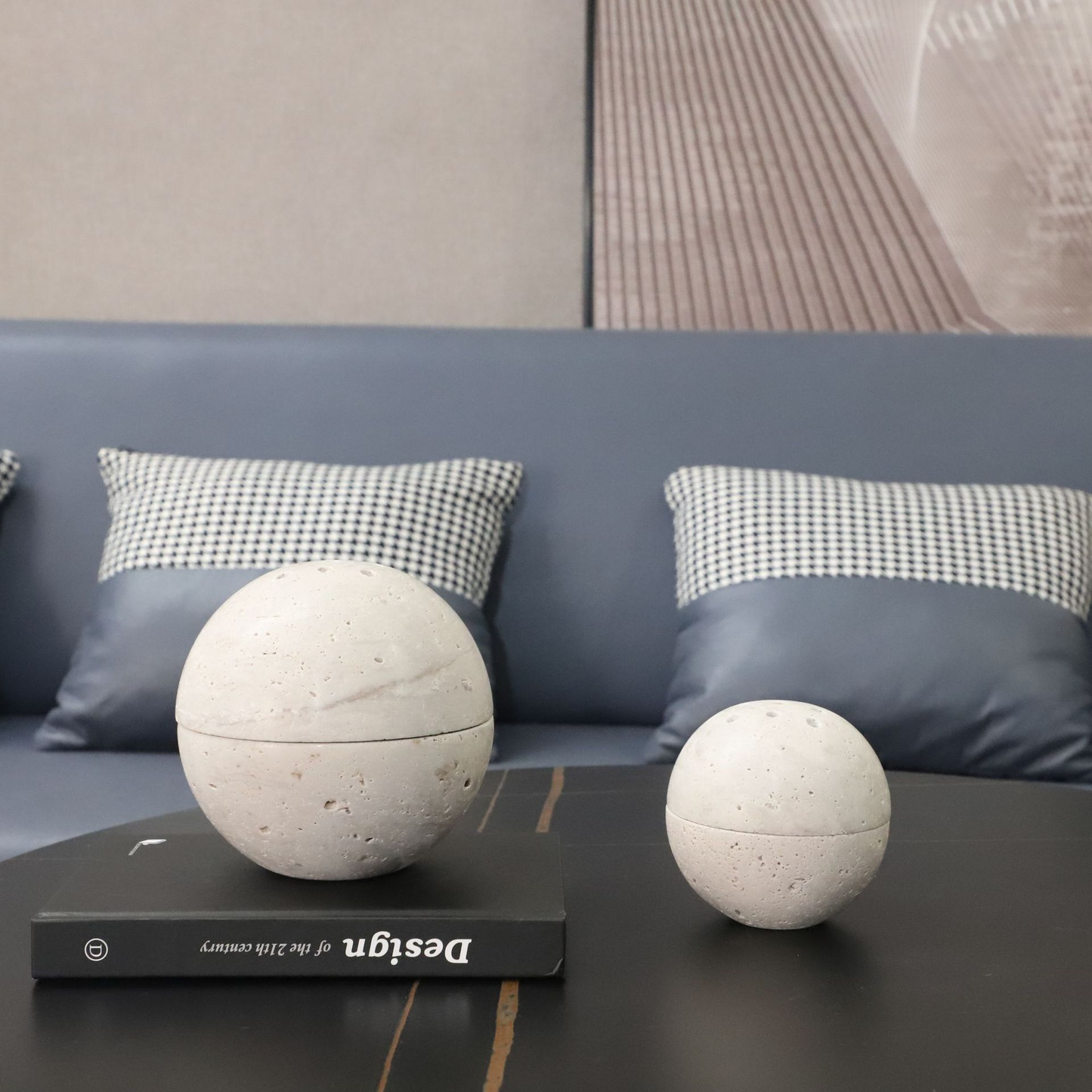 Cave Stone Marble Incense Burner – Modern Minimalist Stone Incense Holder | White & Black | Small & Large