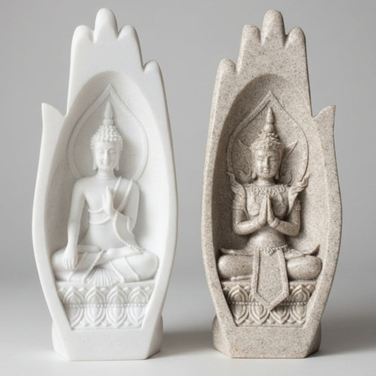 Creative Resin Buddha Hand Sculpture for Home Decor