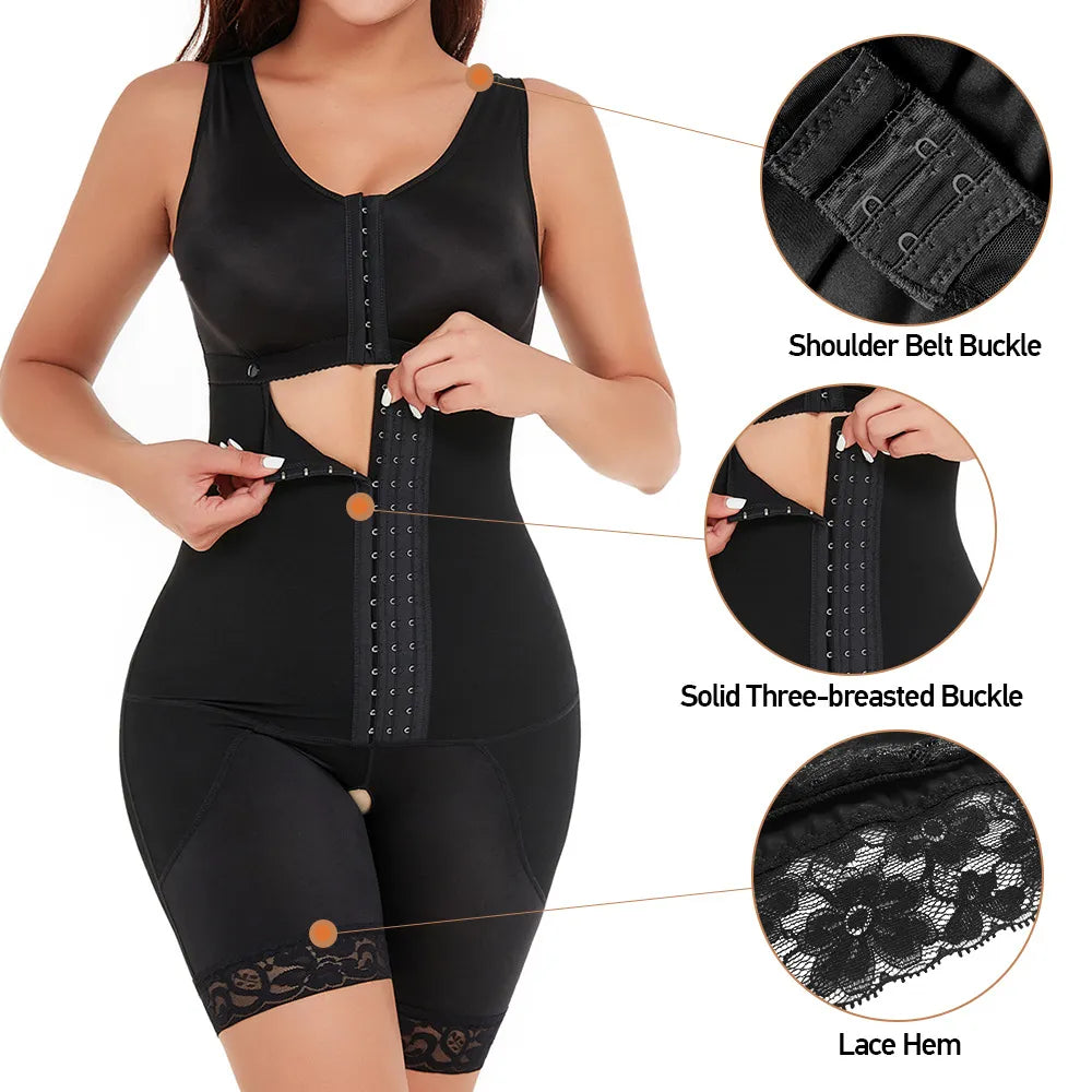 Plus Size Body-Shaping Corset | Lumbar & Chest Support Shapewear