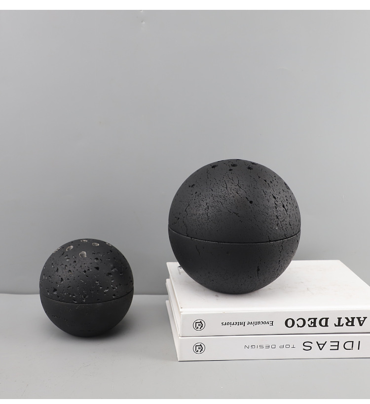 Cave Stone Marble Incense Burner – Modern Minimalist Stone Incense Holder | White & Black | Small & Large