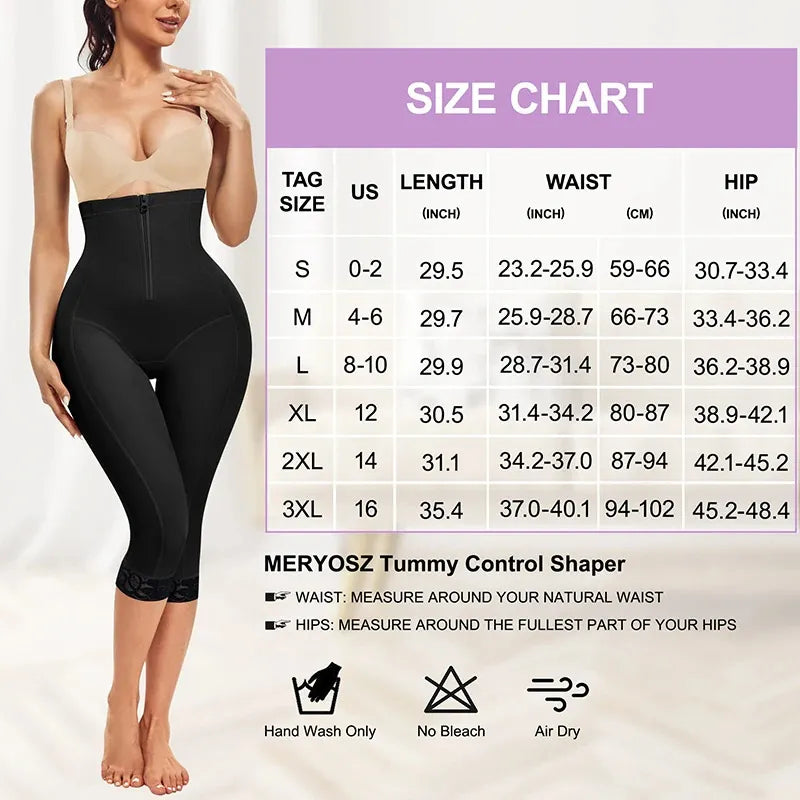 High-Waist Butt-Lift Body Shaping Shapewear – Tummy Control, Seamless | S–3XL | Black & Nude