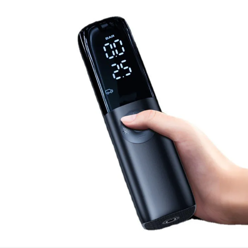 Portable Electric Car Air Pump – 220W Tire Inflator with Built-In Pressure Gauge | 12V/24V | Compact & Fast