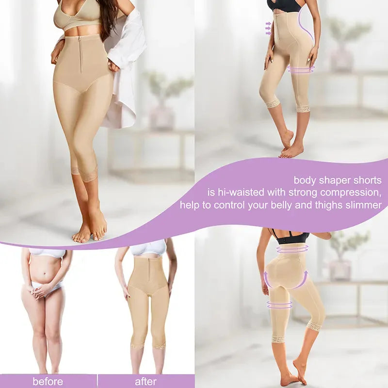 High-Waist Butt-Lift Body Shaping Shapewear – Tummy Control, Seamless | S–3XL | Black & Nude