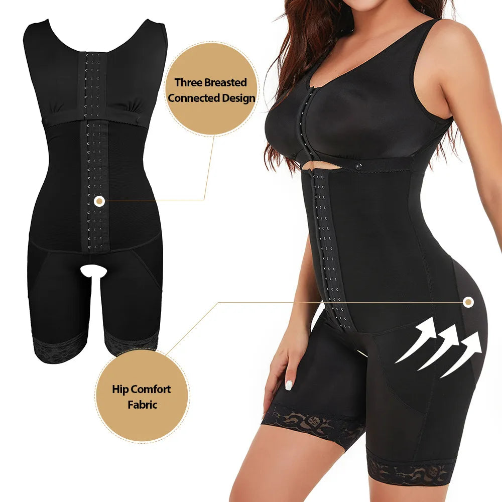 Plus Size Body-Shaping Corset | Lumbar & Chest Support Shapewear