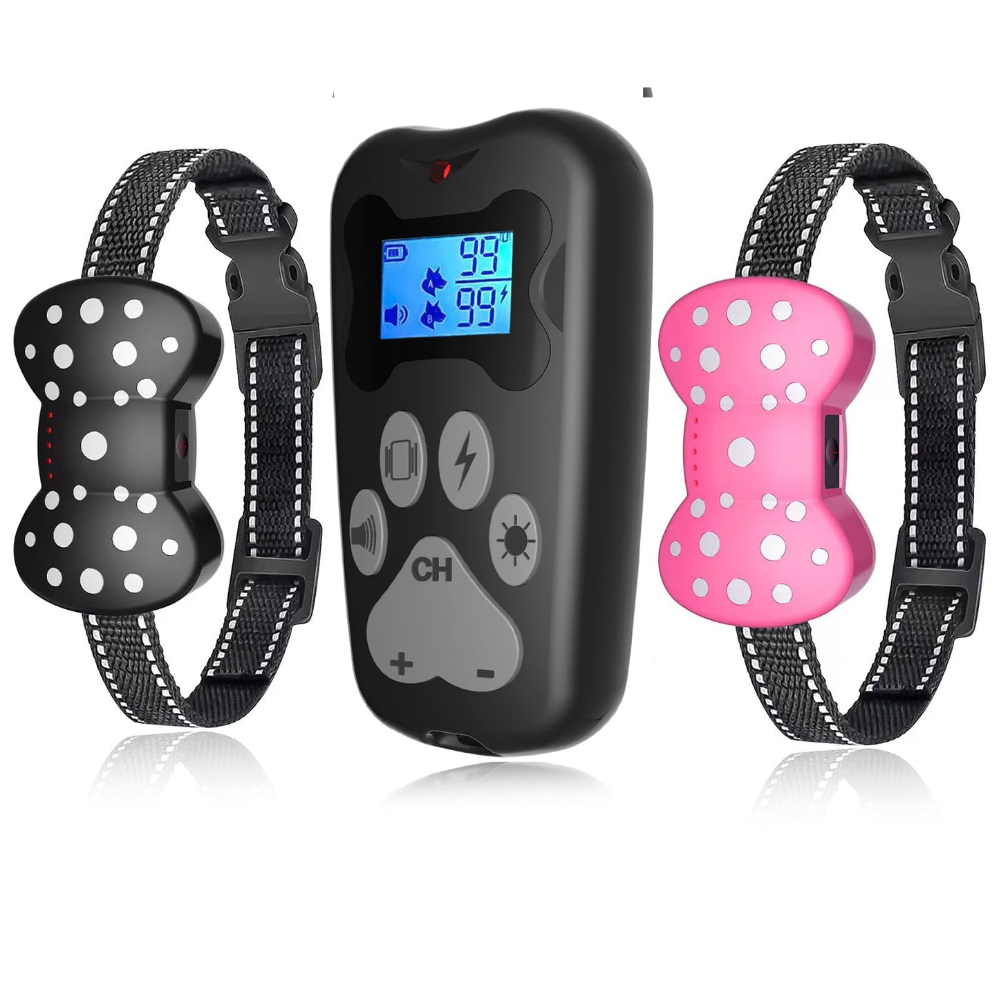 Shock Collar for 2 Dogs — Rechargeable Dog Training Collar with 3000Ft Remote