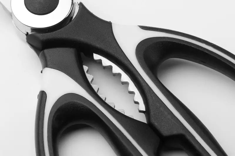 Heavy-Duty Stainless Steel Kitchen Scissors – Multipurpose Ultra-Sharp Kitchen Shears | Black & White or Black & Red