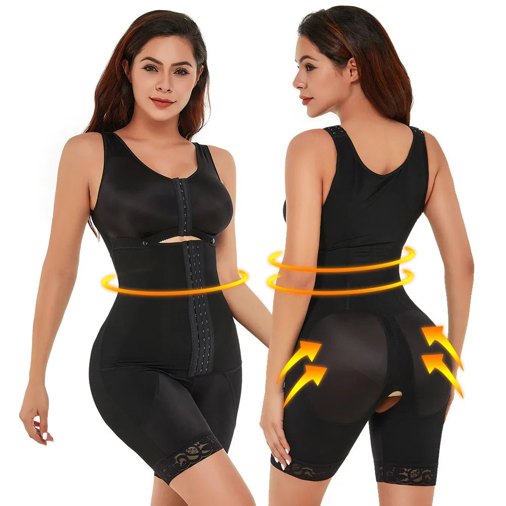 Plus Size Body-Shaping Corset | Lumbar & Chest Support Shapewear