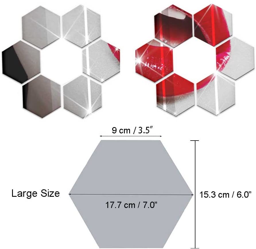 Hexagon Wall Decals – Modern Geometric Wall Stickers for Bedroom, Living Room & Office | Easy Peel & Stick