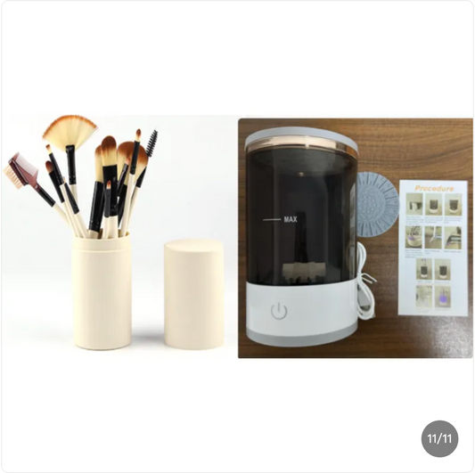 Rechargeable Makeup Brush Cleaner — Electric Spin Washer